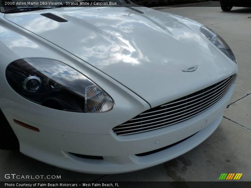 Stratus White / Caspian Blue 2008 Aston Martin DB9 Volante