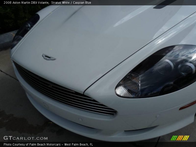 Stratus White / Caspian Blue 2008 Aston Martin DB9 Volante