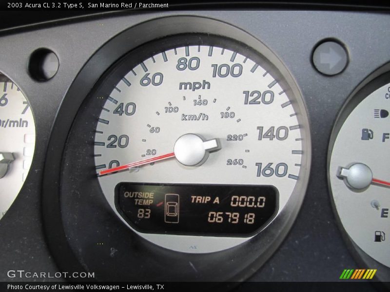 San Marino Red / Parchment 2003 Acura CL 3.2 Type S