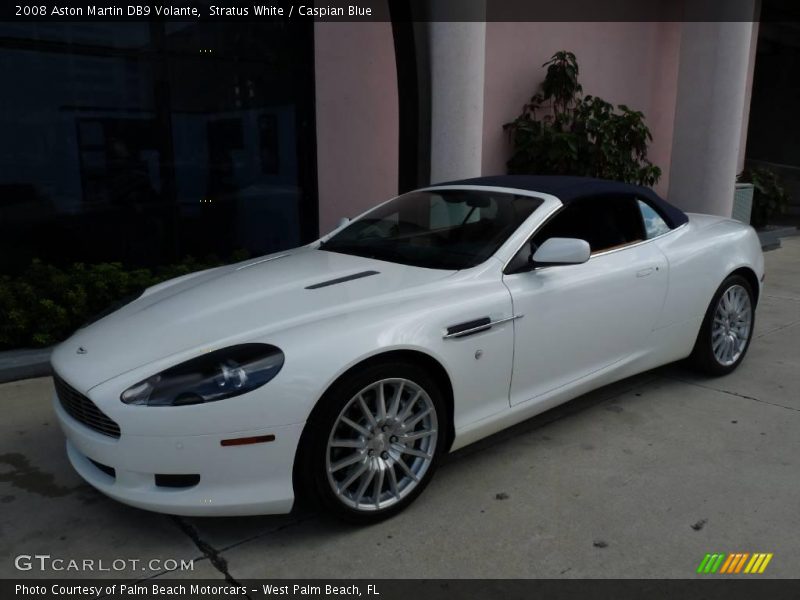Stratus White / Caspian Blue 2008 Aston Martin DB9 Volante
