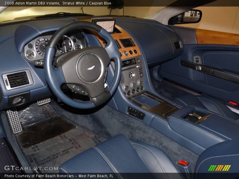 Stratus White / Caspian Blue 2008 Aston Martin DB9 Volante