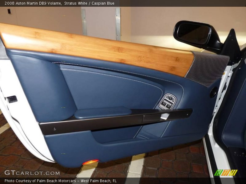 Stratus White / Caspian Blue 2008 Aston Martin DB9 Volante