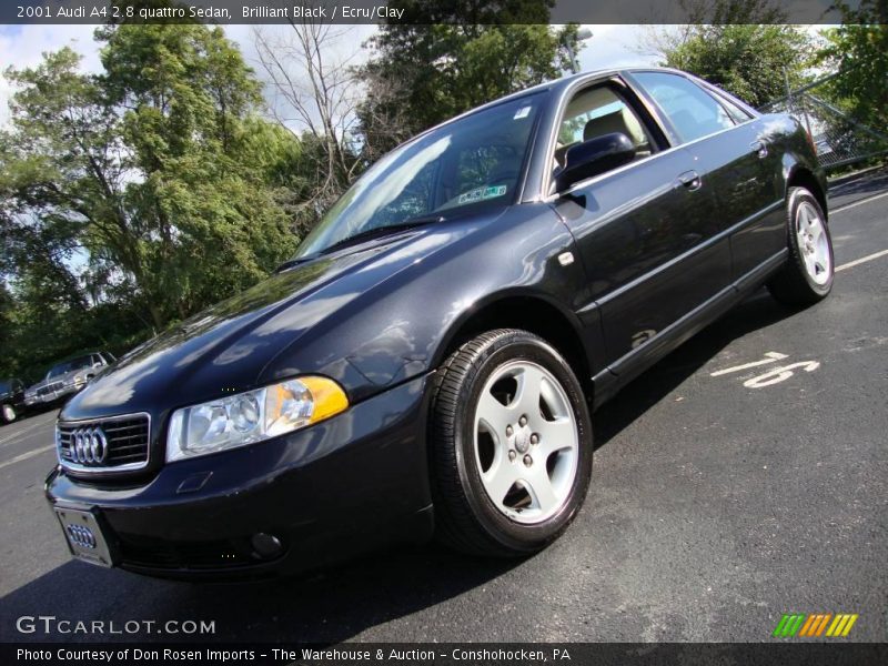 Brilliant Black / Ecru/Clay 2001 Audi A4 2.8 quattro Sedan