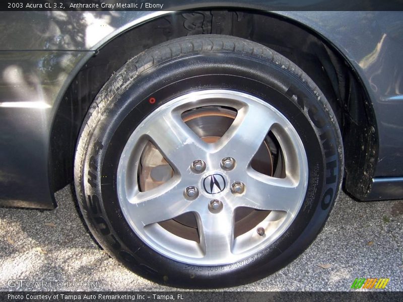 Anthracite Gray Metallic / Ebony 2003 Acura CL 3.2