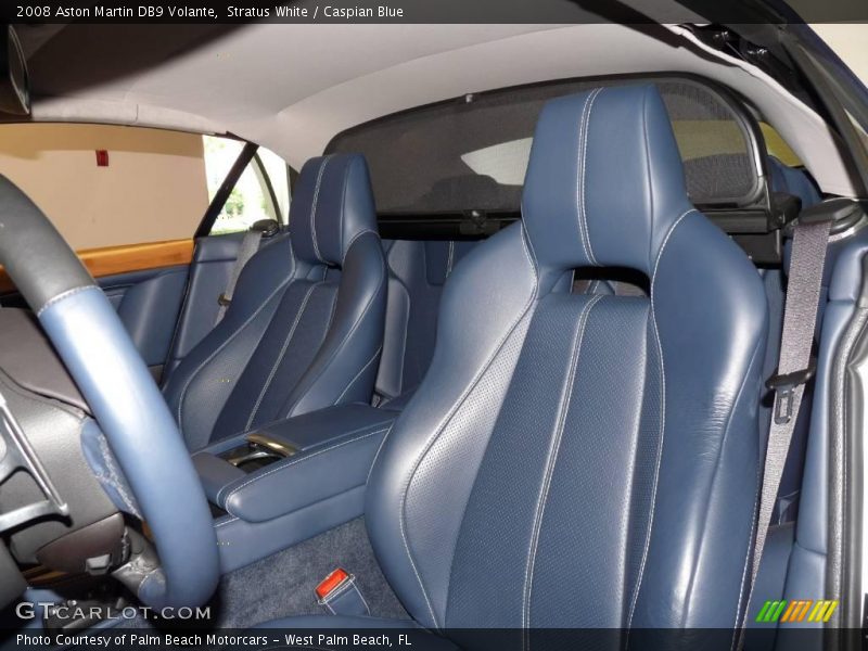 Stratus White / Caspian Blue 2008 Aston Martin DB9 Volante
