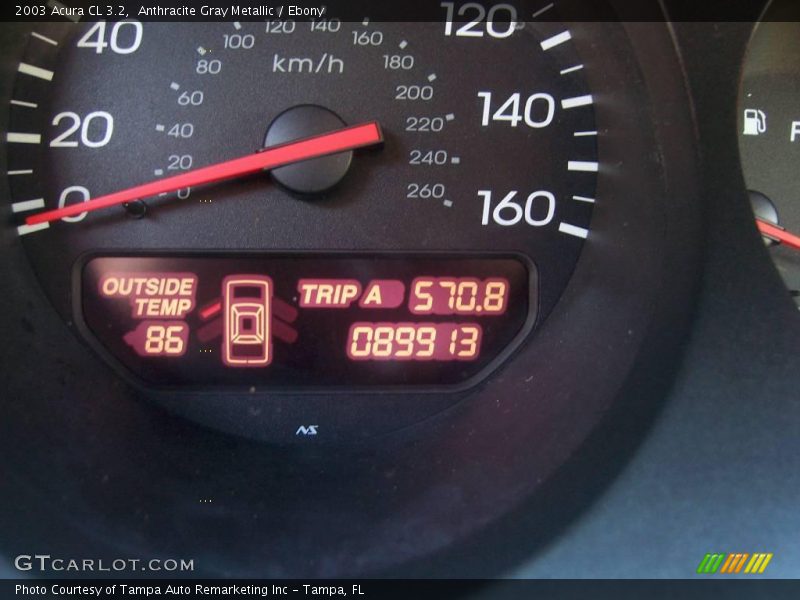 Anthracite Gray Metallic / Ebony 2003 Acura CL 3.2