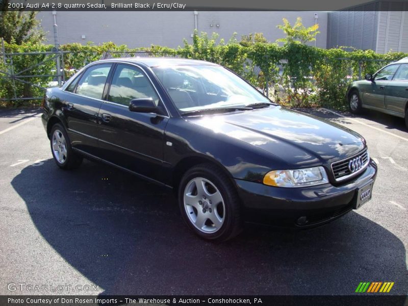Brilliant Black / Ecru/Clay 2001 Audi A4 2.8 quattro Sedan