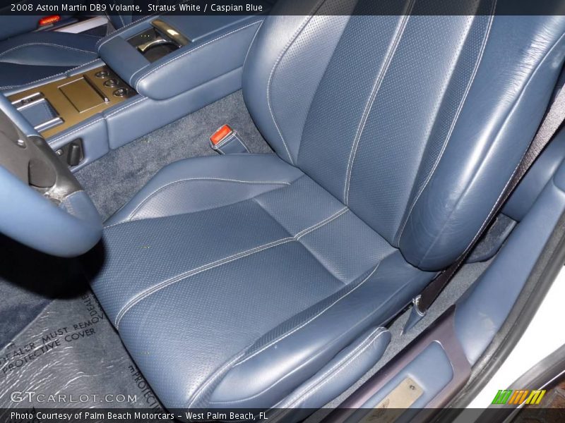 Stratus White / Caspian Blue 2008 Aston Martin DB9 Volante