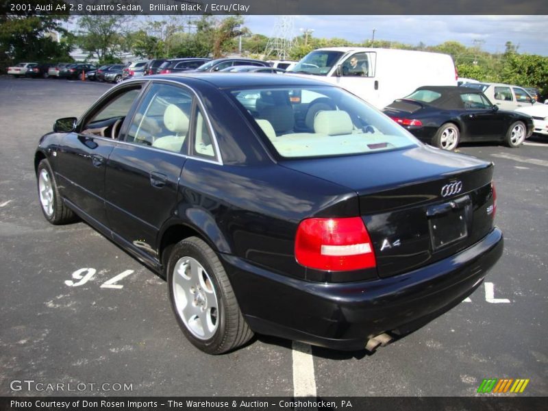 Brilliant Black / Ecru/Clay 2001 Audi A4 2.8 quattro Sedan