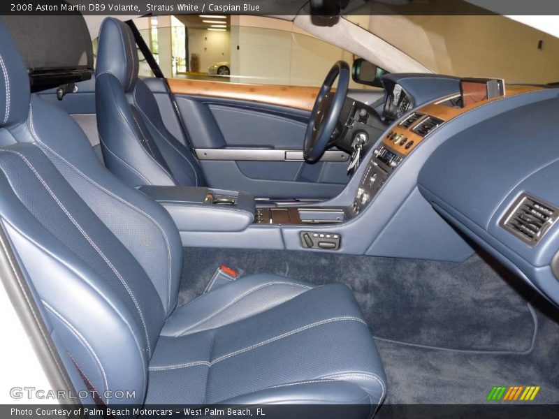 Stratus White / Caspian Blue 2008 Aston Martin DB9 Volante