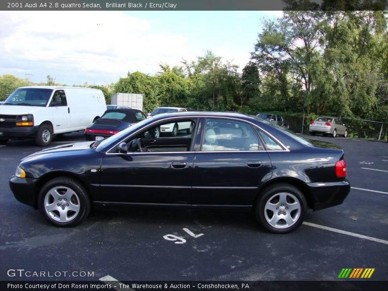Brilliant Black / Ecru/Clay 2001 Audi A4 2.8 quattro Sedan