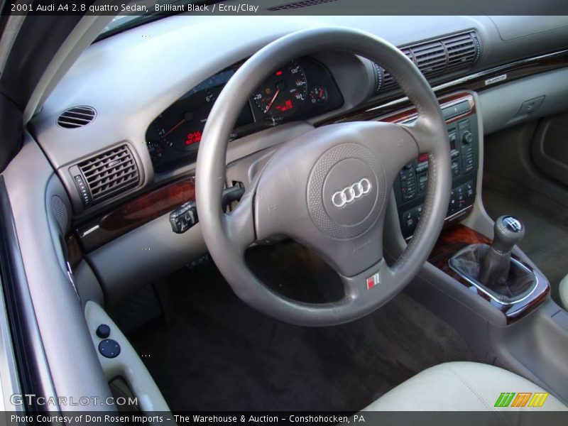 Brilliant Black / Ecru/Clay 2001 Audi A4 2.8 quattro Sedan