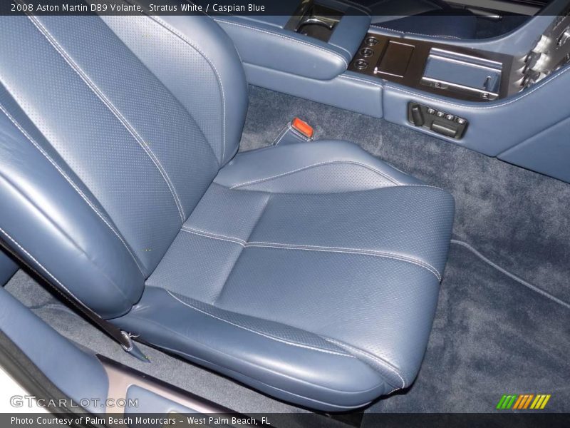 Stratus White / Caspian Blue 2008 Aston Martin DB9 Volante