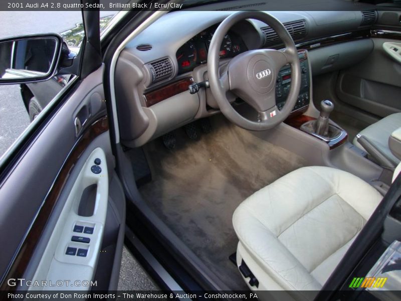 Brilliant Black / Ecru/Clay 2001 Audi A4 2.8 quattro Sedan