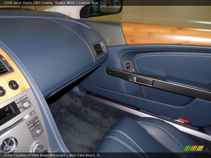 Stratus White / Caspian Blue 2008 Aston Martin DB9 Volante