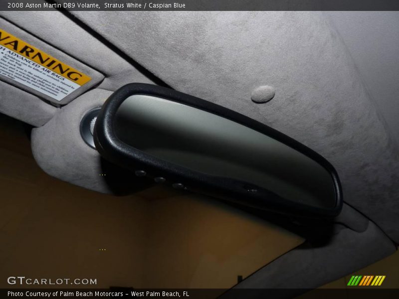 Stratus White / Caspian Blue 2008 Aston Martin DB9 Volante