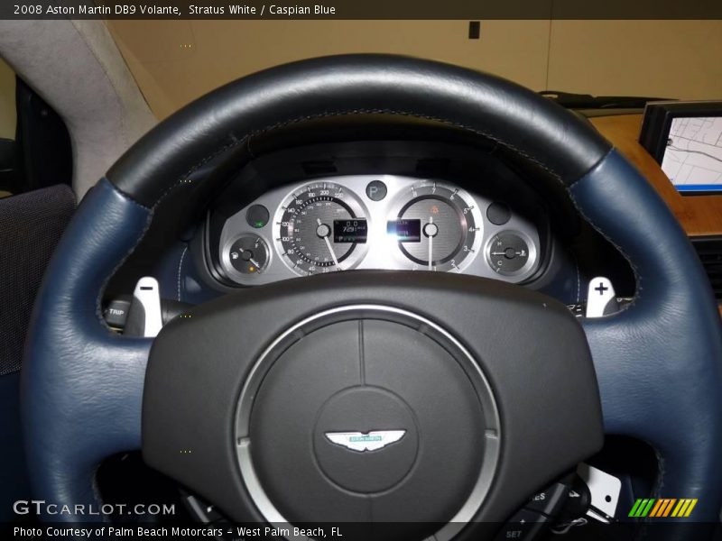 Stratus White / Caspian Blue 2008 Aston Martin DB9 Volante