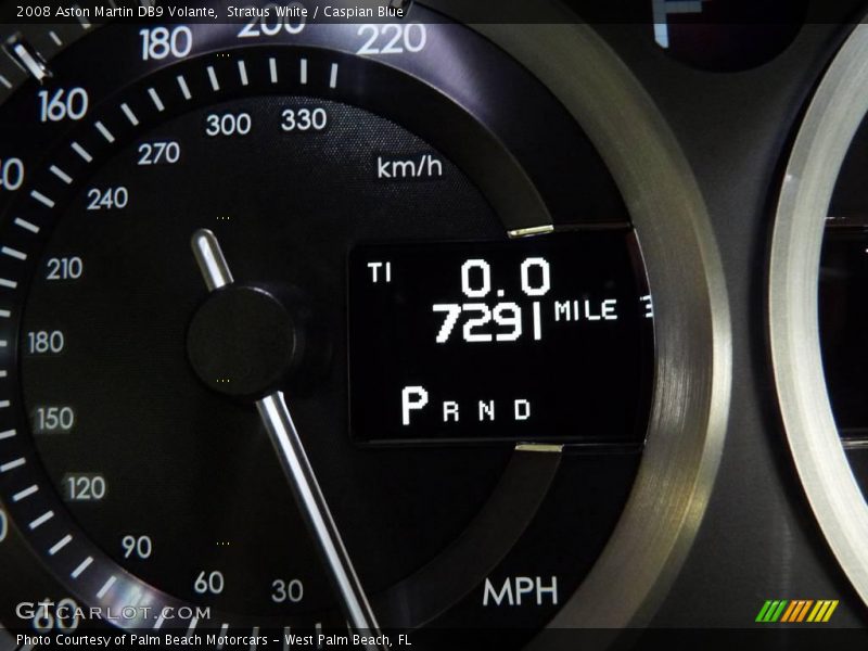 Stratus White / Caspian Blue 2008 Aston Martin DB9 Volante