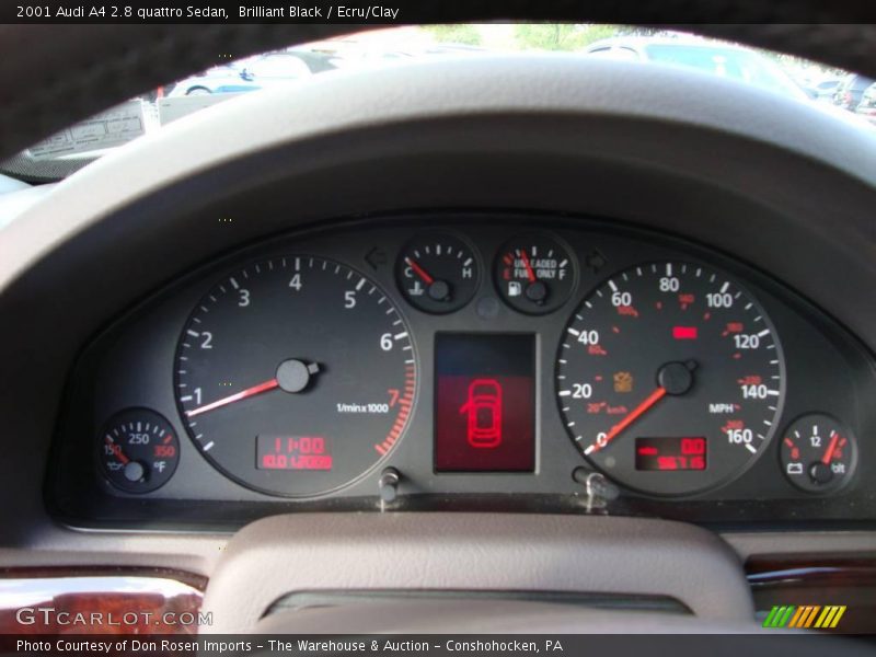 Brilliant Black / Ecru/Clay 2001 Audi A4 2.8 quattro Sedan