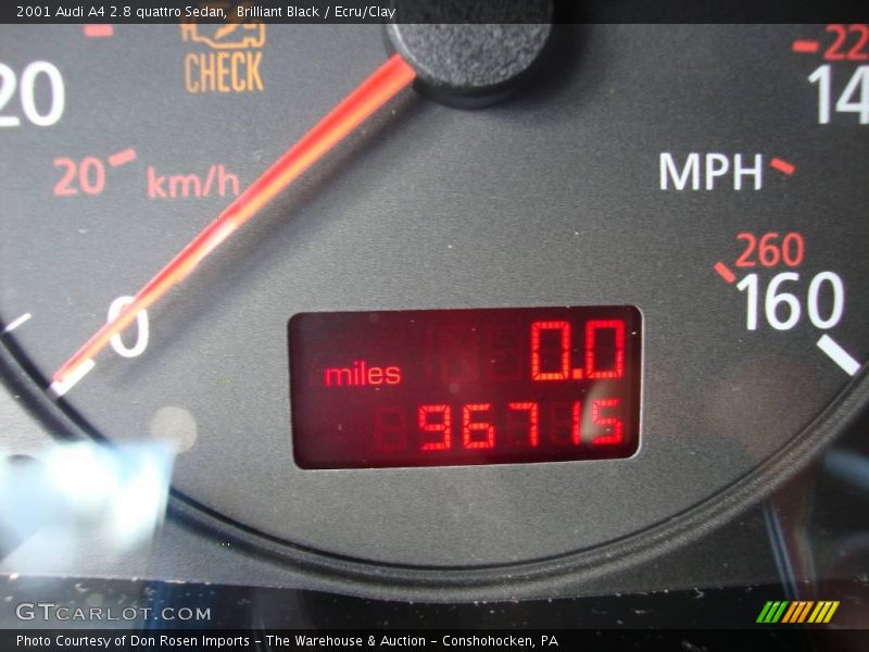 Brilliant Black / Ecru/Clay 2001 Audi A4 2.8 quattro Sedan