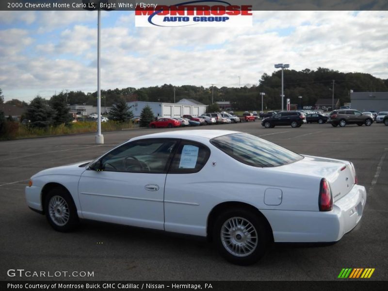 Bright White / Ebony 2000 Chevrolet Monte Carlo LS