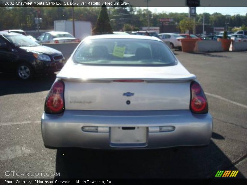 Galaxy Silver Metallic / Medium Gray 2002 Chevrolet Monte Carlo LS