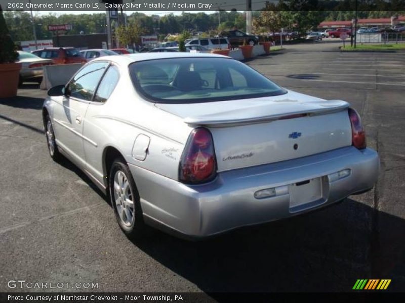 Galaxy Silver Metallic / Medium Gray 2002 Chevrolet Monte Carlo LS