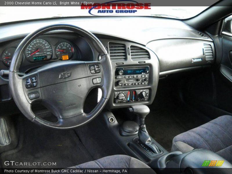 Bright White / Ebony 2000 Chevrolet Monte Carlo LS