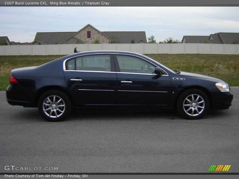 Ming Blue Metallic / Titanium Gray 2007 Buick Lucerne CXL