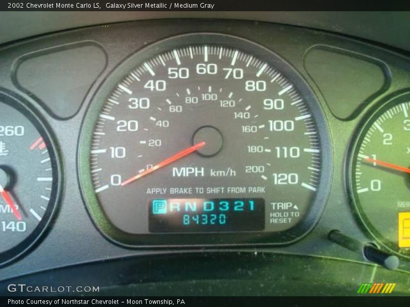 Galaxy Silver Metallic / Medium Gray 2002 Chevrolet Monte Carlo LS