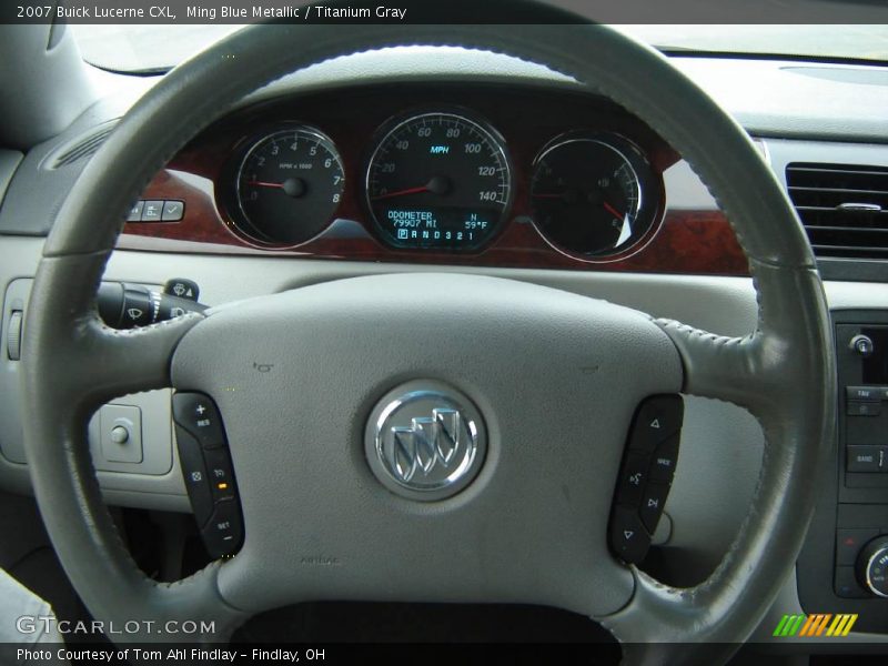 Ming Blue Metallic / Titanium Gray 2007 Buick Lucerne CXL