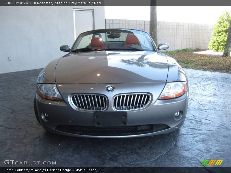 Sterling Grey Metallic / Red 2003 BMW Z4 3.0i Roadster