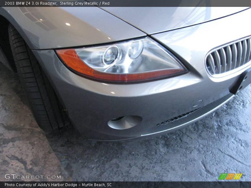 Sterling Grey Metallic / Red 2003 BMW Z4 3.0i Roadster