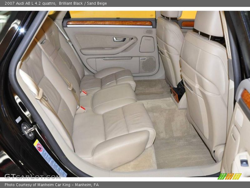 Brilliant Black / Sand Beige 2007 Audi A8 L 4.2 quattro
