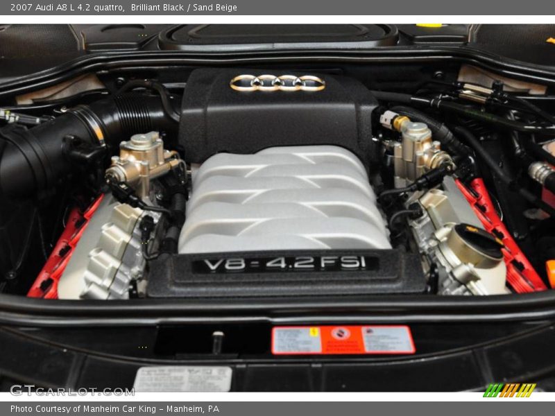 Brilliant Black / Sand Beige 2007 Audi A8 L 4.2 quattro