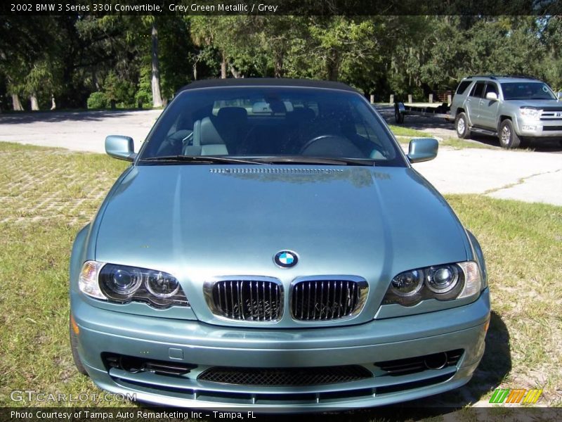 Grey Green Metallic / Grey 2002 BMW 3 Series 330i Convertible