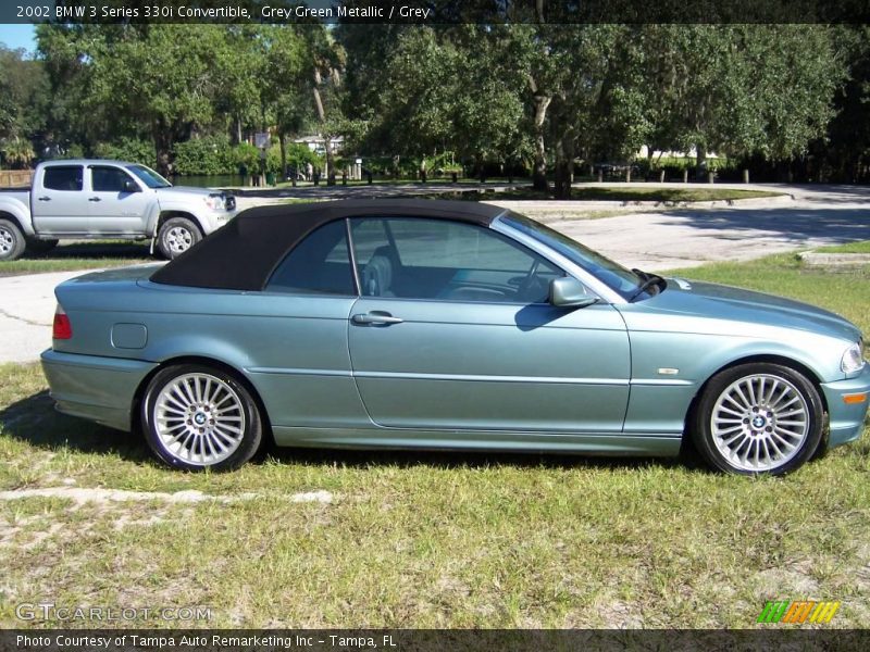 Grey Green Metallic / Grey 2002 BMW 3 Series 330i Convertible