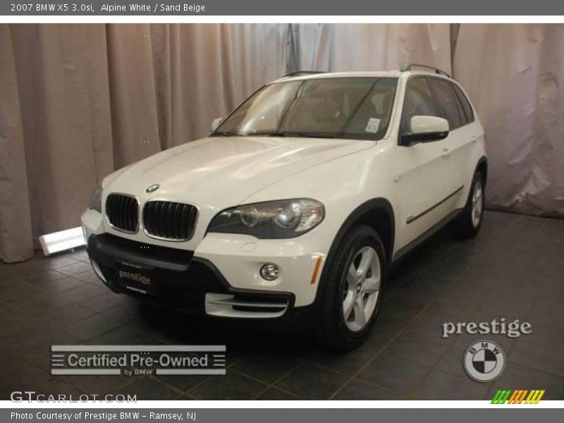 Alpine White / Sand Beige 2007 BMW X5 3.0si