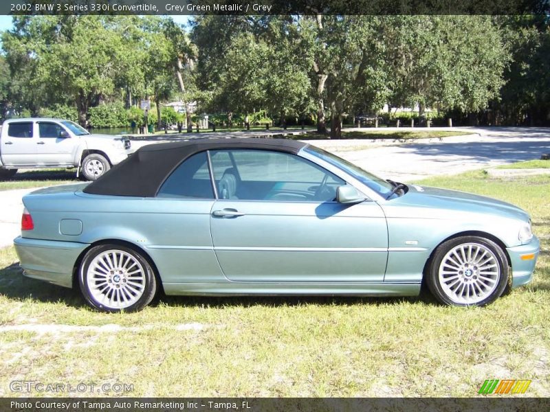 Grey Green Metallic / Grey 2002 BMW 3 Series 330i Convertible