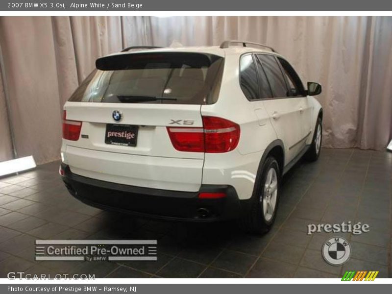 Alpine White / Sand Beige 2007 BMW X5 3.0si