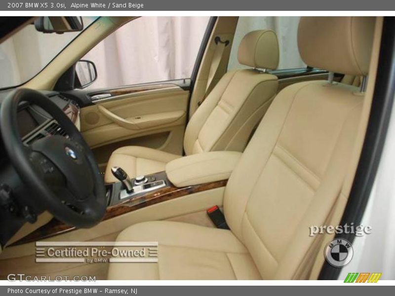 Alpine White / Sand Beige 2007 BMW X5 3.0si