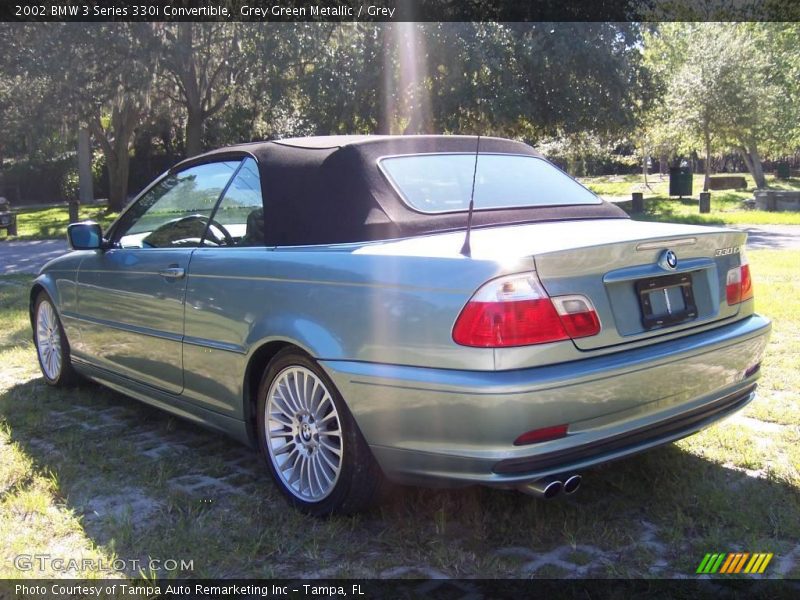 Grey Green Metallic / Grey 2002 BMW 3 Series 330i Convertible