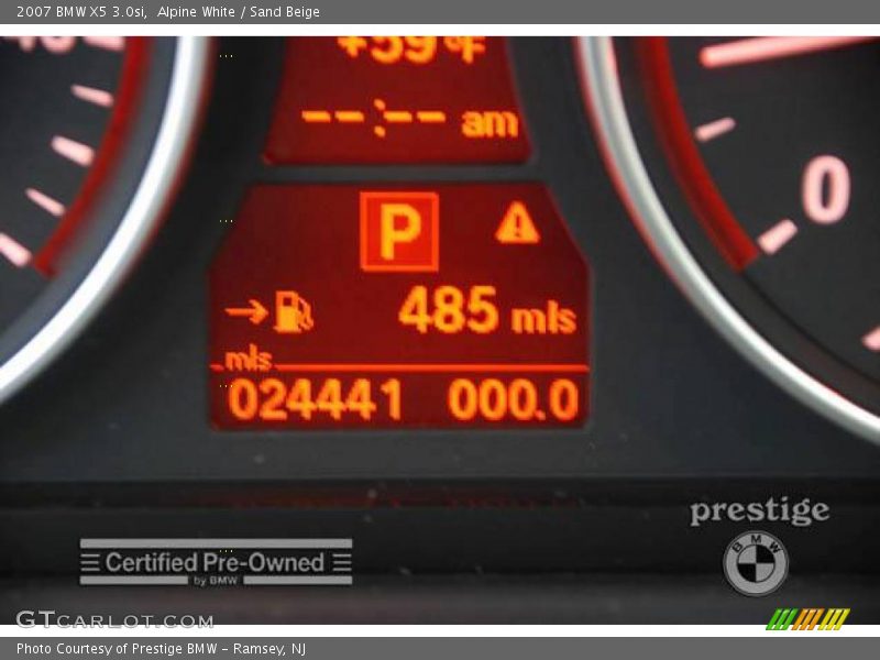 Alpine White / Sand Beige 2007 BMW X5 3.0si