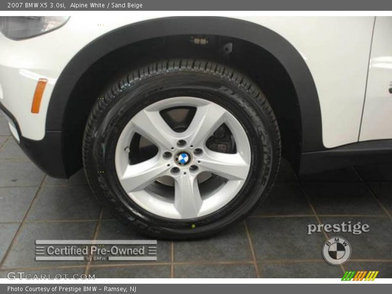 Alpine White / Sand Beige 2007 BMW X5 3.0si