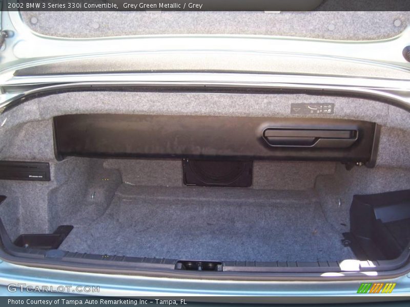 Grey Green Metallic / Grey 2002 BMW 3 Series 330i Convertible