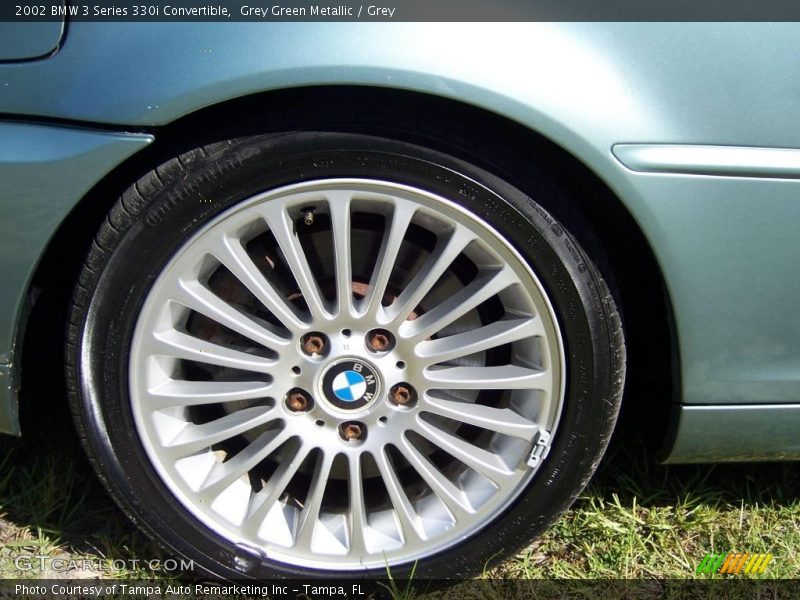 Grey Green Metallic / Grey 2002 BMW 3 Series 330i Convertible