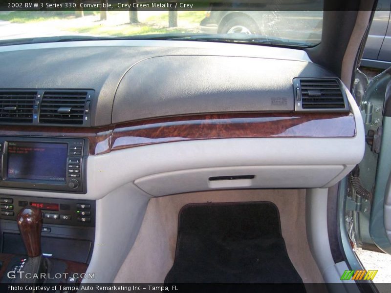 Grey Green Metallic / Grey 2002 BMW 3 Series 330i Convertible