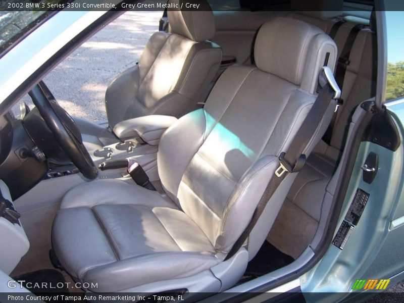 Grey Green Metallic / Grey 2002 BMW 3 Series 330i Convertible
