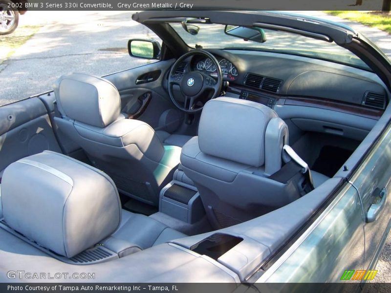 Grey Green Metallic / Grey 2002 BMW 3 Series 330i Convertible
