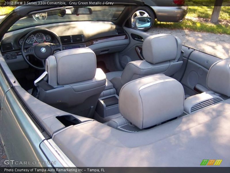 Grey Green Metallic / Grey 2002 BMW 3 Series 330i Convertible